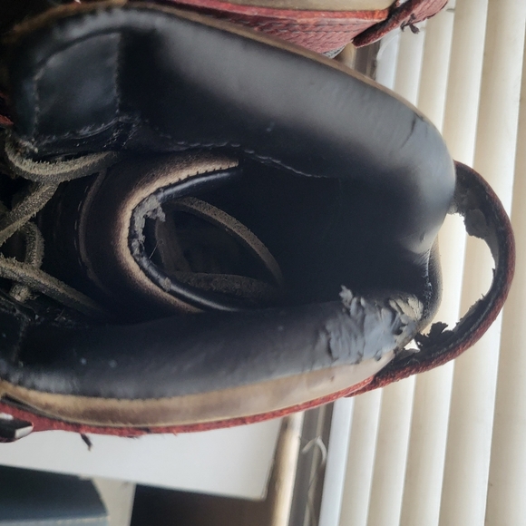 Polo High-Top Boots in Burgundy and Olive Size 10.5 The Condition Is Good, - Picture 4 of 9